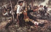 Frederick Coffay Yohn General Herkimer Directing the Battle of Oriskany oil painting